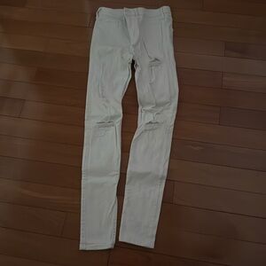holister white skinny jeans 3R W26 L30